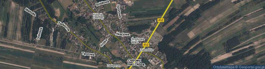 Zdjęcie satelitarne Akacjowa ul.